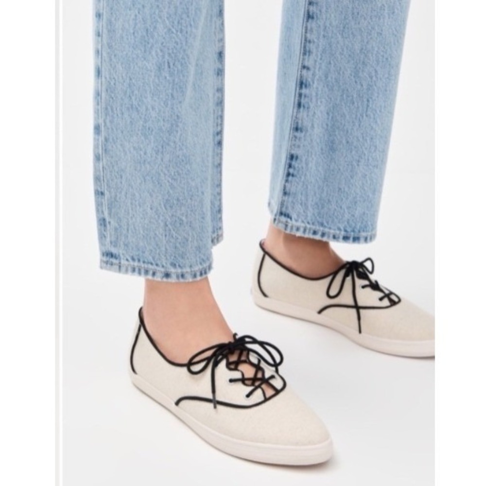 Keds Sneakers Champion Point Low Wave Canvas Lace-Up Tan  Pointed Casual Flat 9M